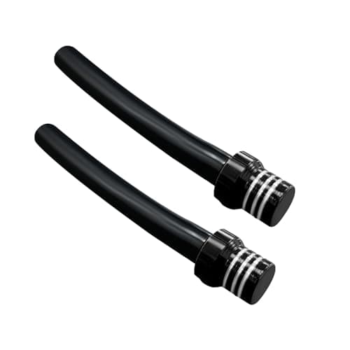 Augeny 2 PCS Breather Hose Gas Fuel Tank Cap CNC One Way Tank Valve Vent Tube with Aluminum Breather Valve Universal for ATV Quad CRF YZF RMZ KLX DRZ Pit Dirt Bike Motorcycle Black