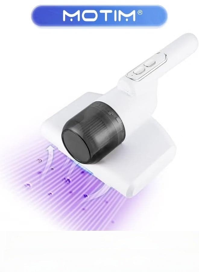 Carpet Cleaner Mini Handheld UV Vacuum Cleaner Portable Wireless Bed Mattress Dust Mite Cleaner Household Dust Mite Removal Instrument for Bed Sheet Pillow Couch