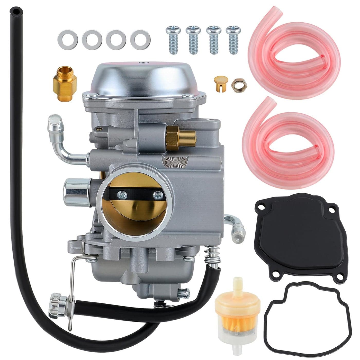 AUTOKAY 1320009F00 Carburetor Carb with Fuel Filter for Suzuki Quadrunner 500 LTF500F LTF500 4x4 1998 1999 2000 2001 2002 Re1320009F501 1320009F01 1320009F10 1320009F30 0470348 0470352