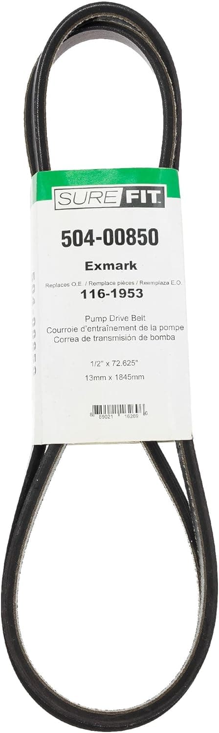 SureFit Pump Drive Belt Replacement for Exmark 1161953 Lazer Z AS ESeries Toro Z Master 3000 G3 Lawn Mowers