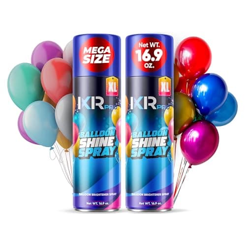 ixirpro Balloon Shine Spray (2 x 16.9 oz) No Need Towel or Gloves, Instant High Shine Gloss Brite Balloons for Party Decoration for Ultra Lasting, Shine Balloon Spray Upgraded Formula
