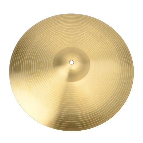 ITSHAND 18 Inch Crash Ride Cymbal for Drum Set, 0.8mm Copper Alloy Bronze Drum Cymbal with Bright Focused Tone, Golden Finish Practice Cymbal for Beginner Drummers, Performance