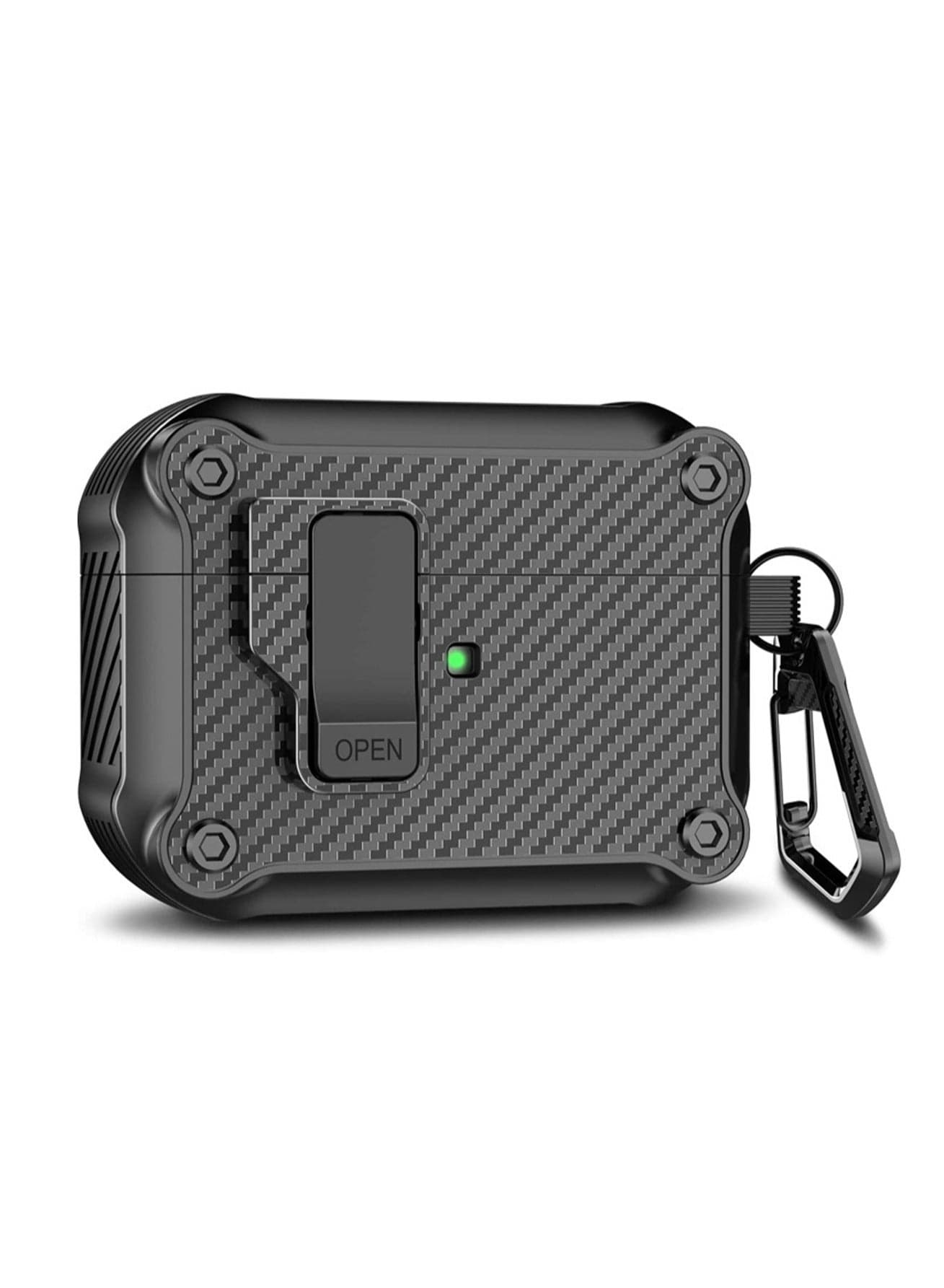 Black Airpods Pro2 Generation Protective Shockproof Soft Silicone Protective Case, Protective Earphone Box Bluetooth Earphone Box