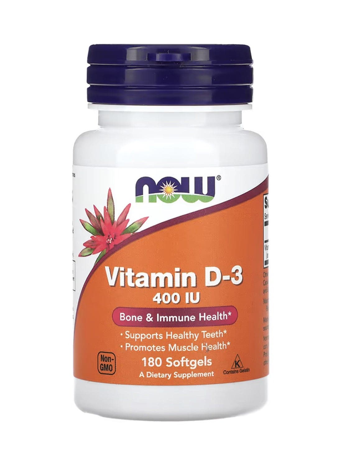 Vitamin D3 400 Iu Dietary Supplement 180 Softgels
