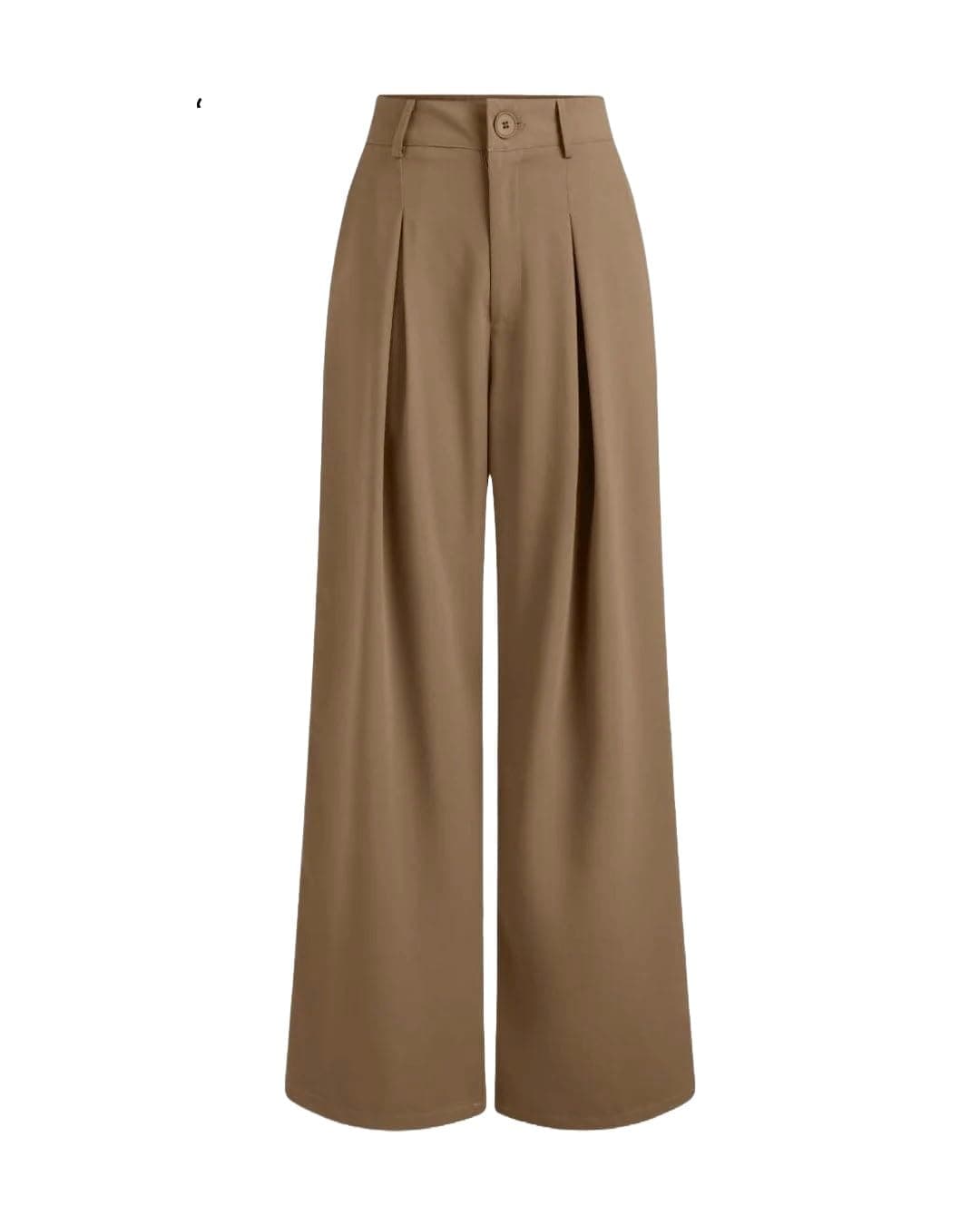 Nermosa High-Waist Korean Trousers with Wide Baggy Fit | Trendy GenZ Streetwear Pants (in, Numeric, 32, Regular, Beige)