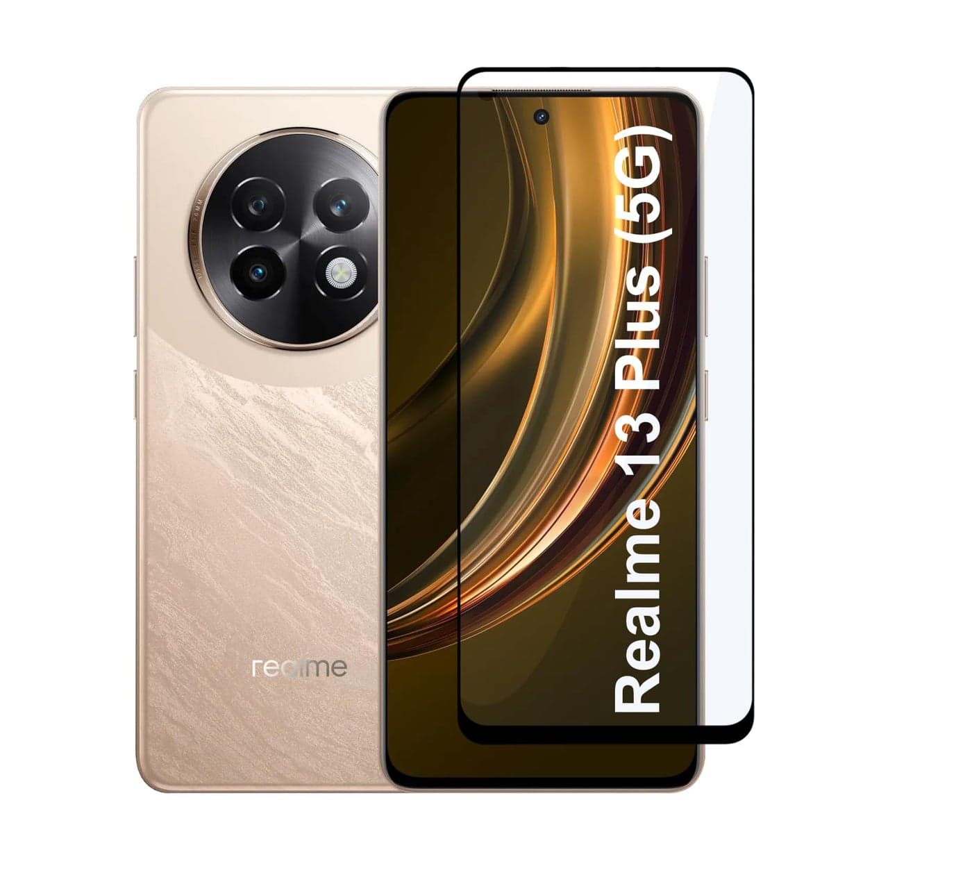 CEDO Tempered Glass for Realme 13 +Plus (5G) | Screen Protector Full HD Quality Tempered Glass Anti-Scratch Edge to Edge Coverage with Easy Installation Kit (Black)