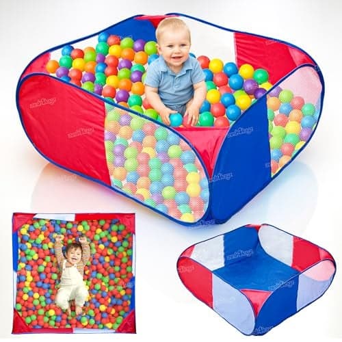 Zest 4 Toyz Ball Pool for Kids Ball Pit Foldable Ball Pool Tent Ball Tub Play Pool for Boys and Girls (Balls Not Included) - Multicolor