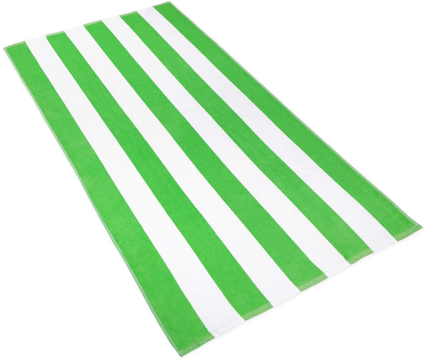 Lavish Street Large Beach Pool Towel 30x60Oversized Cabana Stripe Hotel QualityLuxuriously Soft Absorbent Plush Towel