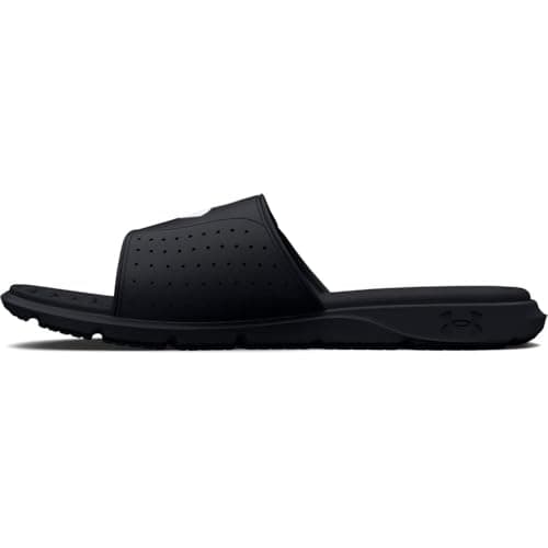 Under Armour Men's Ignite Pro Slide, (001) Black/Black/White, 9, US