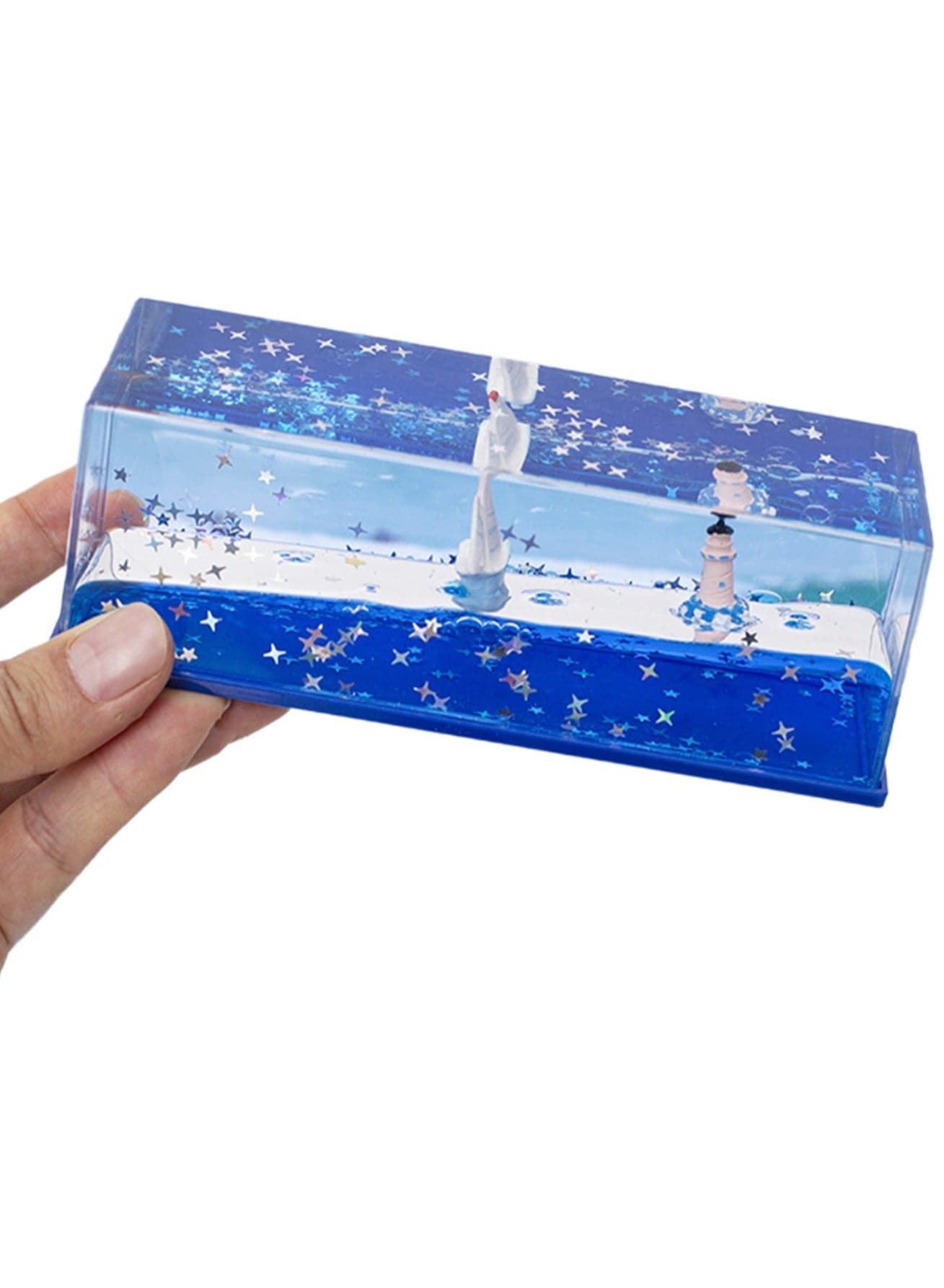 Sailboats And Towers, Fluid Drift Bottles Desktop Decorations, Cruise Ship Toys That Can'T Fit In The Box, Liquid Model Ornaments, Home Decorations, Holiday Gifts
