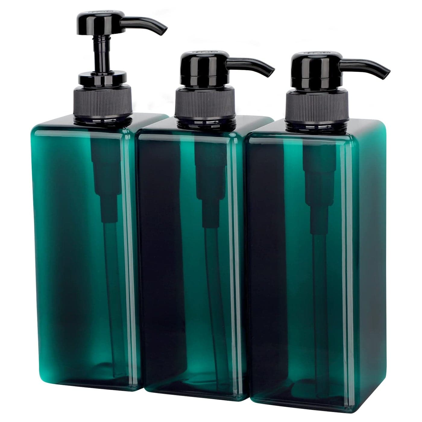 Suream Shampoo Dispenser Bottle 22oz650ml Plastic Body Lotion Bottles with Pump 3Packs Large Capatity Empty Containers for Bathroom Shower Lotion Liquid Soap Baby Care Hand Care Massage Oil