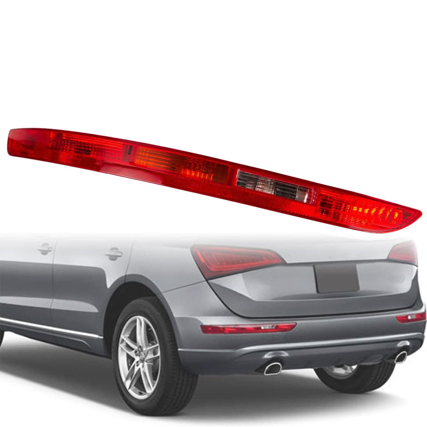 RANSOTO Rear Bumper Brake Tail Light Compatible with 20092016 Audi Q5 Left Driver Side Fog Lamp Replace 8R0945095