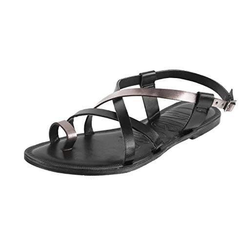 Mochi Women's Black Outdoor Sandals - 5 UK (38 EU) (33-1057)