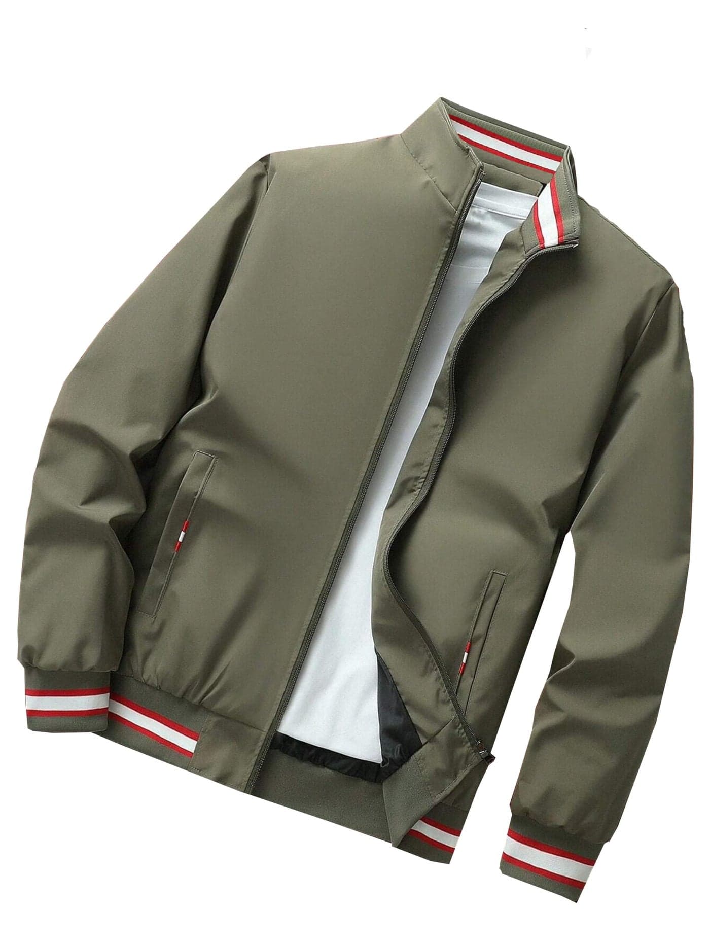 TAGAS Men's Bomber Polyester Short Length Jacket Green XL