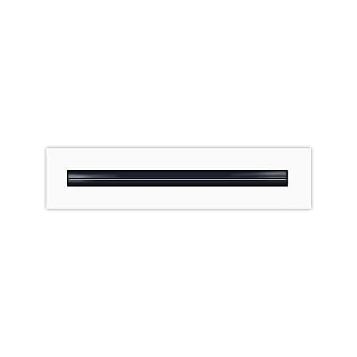 BUILDMART 12 Linear Slot Diffuser 1 Slot Single Slot White Decorative Air Vent Modern AC Vent Cover for Ceiling Walls Floors Texas Buildmart