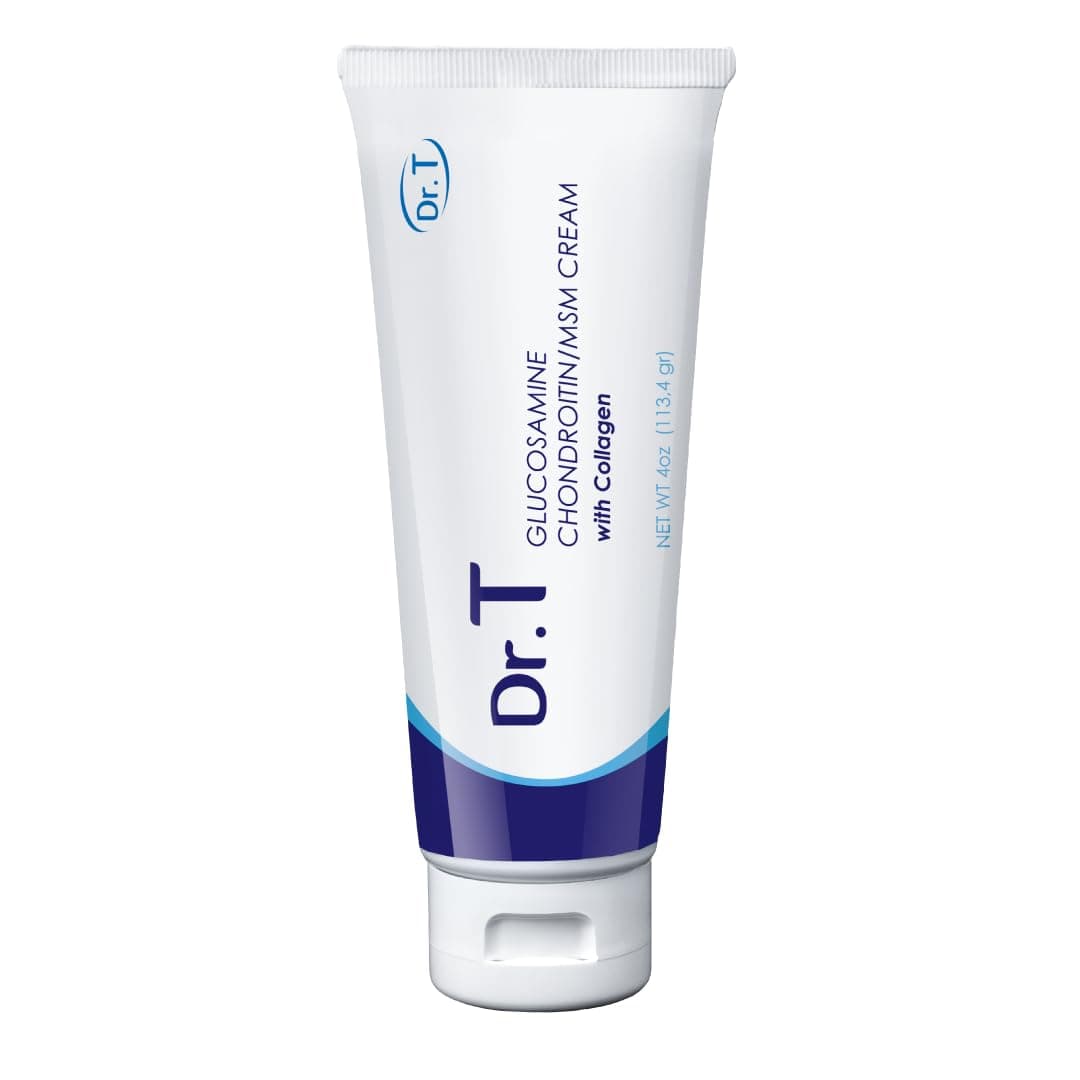 Dr T Glucosamine Chondroitin Cream with MSM and Collagen Premium Natural Formula to Help Alleviate Joint and Muscle discomfort Supports Joint Strength and Flexibility 1134g 4 oz 1