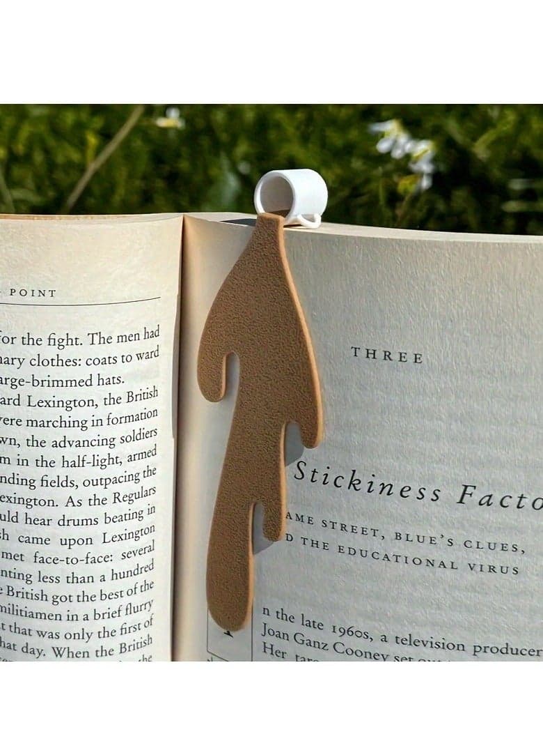 1pc Spilled Coffee Bookmark, Unique Bookmarks, Cute Funny Bookmarks for Book Lovers Gifts, Funny Spilled Coffee Bookmark, Bookmarks for Women, Men, Kids, Teachers