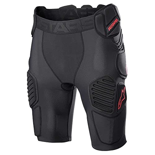 Alpinestars 6507523-13-XL: Bionic Pro Protection Shorts Black/Red Xl