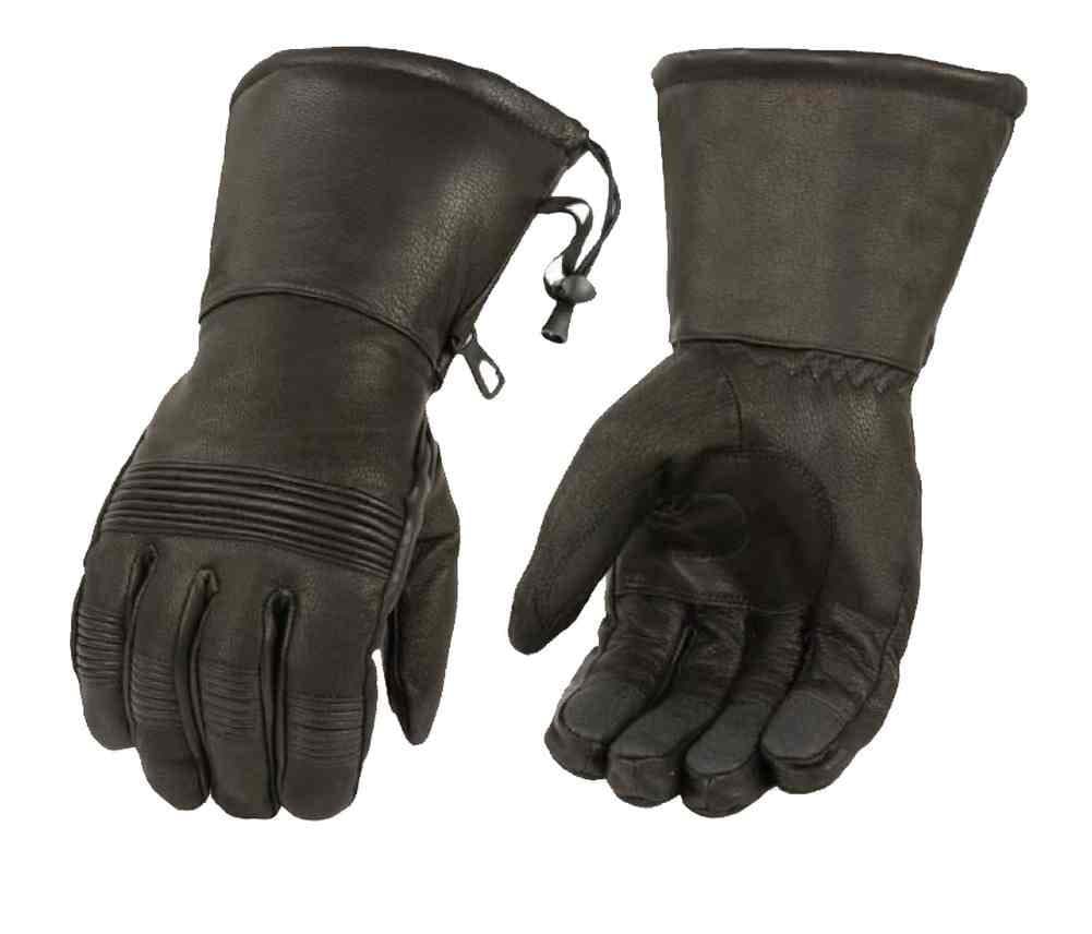Men's Premium Leather Waterproof Gauntlet Gloves SH294 (X-Large)