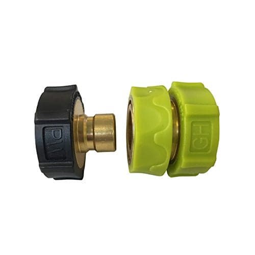 Sun Joe SPX-UQC 15mm M22 Quick-Connect Kit for Pressure Washers – Durable Brass Hose Adapter Fits Sun Joe SPX Series & Standard Garden Hoses