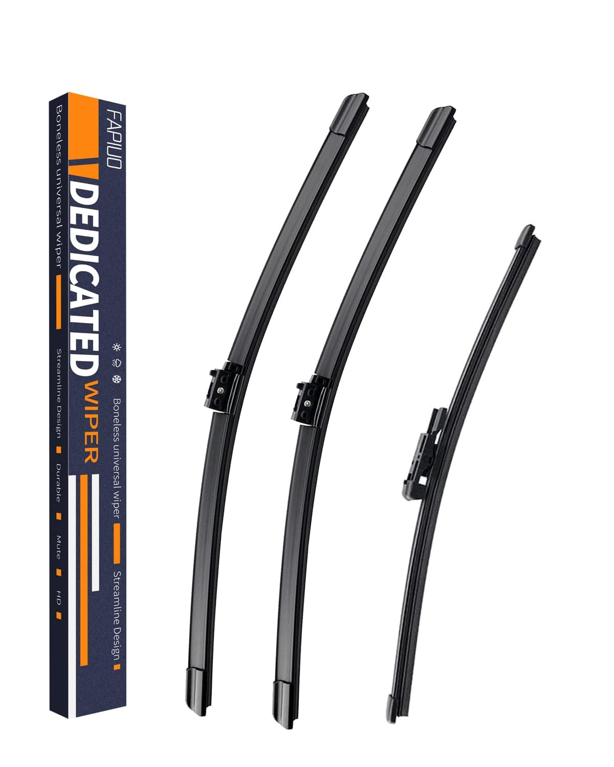 Replacement for MercedesBenz GLC300 20162021GLC250 20172021GLC43 AMG 20172021 Silent Wipers FAPIUO Front Windshield Wipers 222212 Blade Set 2 Pack
