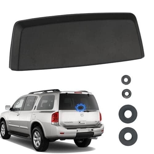 Osompar Rear Tailgate Exterior Window Glass Handle Latch Compatible with 2004-2015 Nissan Armada Pathfinder Replaces 90336-7S000 903367S000