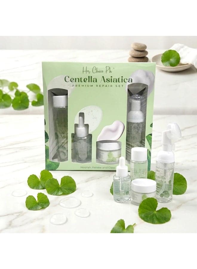 Premium Herbal Centella Facial Care Set – Hydration, Repair, and Radiance Infused with botanical Centella Asiatica extract, this skincare collection helps improve skin comfort and moisture levels while enhancing overall skin appearance. Enjoy a balanced, smooth, and healthy complexion with products