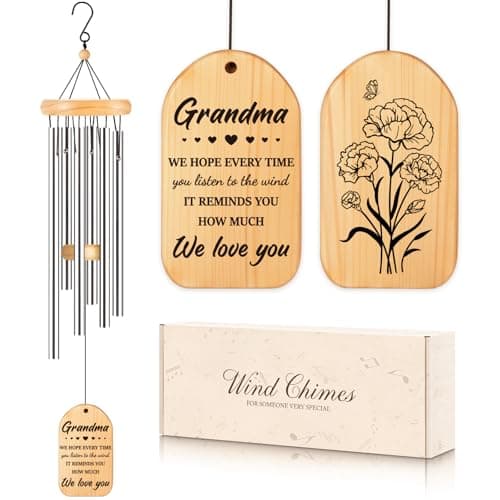 Milcier Gifts for Grandma Grandma Birthday Gifts Grandma Wind Chimes Best Christmas Mothers Day Thanksgiving Present for Grandmother Nana Granny