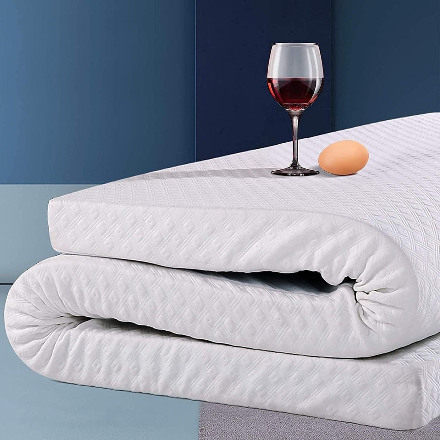 EDILLY 3 Inch Cooling Gel Memory Foam Mattress Topper California King Size with Removable Soft Cover Comfort Body Support Pressure Relief