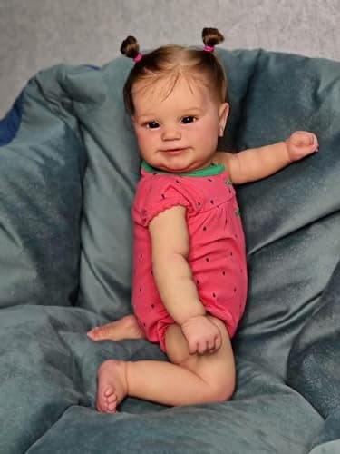 Anano Reborn Toddler Baby Dolls 20 Inch Real Life Realistic Toddler Baby Doll That Real Looking Newborn Dolls Soft Cloth Body Babies Silicone Girls Doll with Accessories for Kids