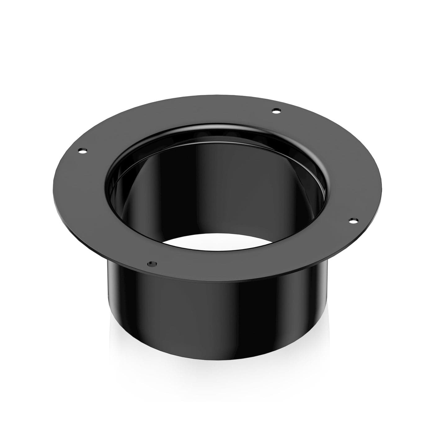 HonGuan Duct Connector Flange 6 Inch Plastic 6 Inch Dust Collection Fittings Dryer Vent Connector Flange For Heating Cooling Ventilation System Black