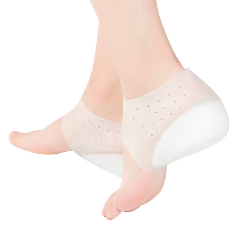 EXCEART Silicone Heel Lift Inserts Height Increasing Insoles for Men Women Invisible Half Insoles Shoe Pads for Sneakers Boots 197 Inch Height Booster