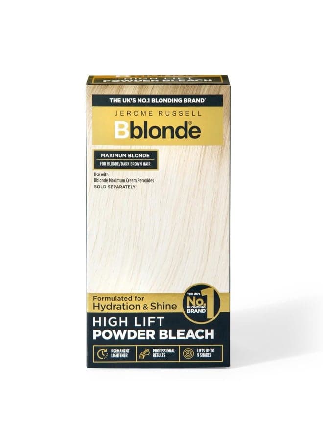 Bblonde High Lift Bleach Powder - Hair Bleach for Blonde to Dark Brown Hair Colour with Mineral Oils for Hair Care, Blonde Hair Dye Lifts 6-9 Shades, Pack of 4 Sachets inside (4x 25g)