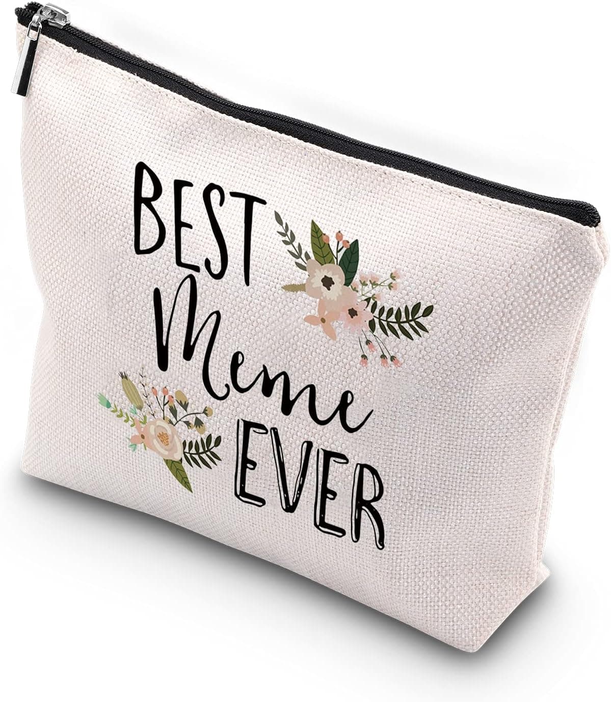 WCGXKO Best Meme Ever Grandma Gift Meme Gift Zipper Makeup Bags Travel Waterproof Toiletry Bag Accessories (Best Meme)