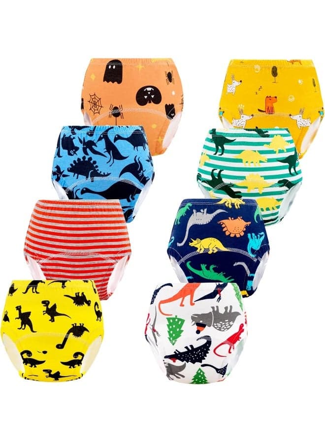 Potty Training Pants for Girls, Toddler Learning Designs Training Underwear Pants(8 Packs, Blue, 2-3T, S)