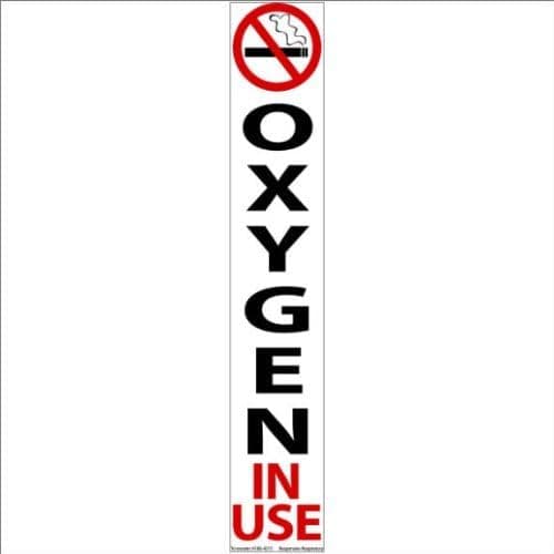 No Smoking Oxygen In Use Magnet - 5 PACK