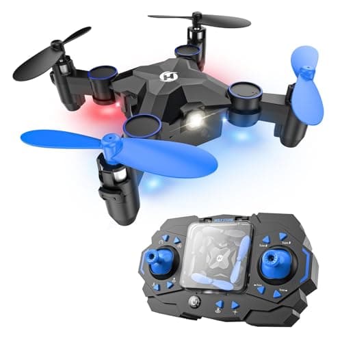 Holy Stone HS190 Foldable Mini Drone for Kids Beginners RC Nano Quadcopter with Altitude Hold 3D Flips High Speeds Rotation Headless Mode Throw to Go One Key Return Great Gift Toys for Boys and Girls Blue
