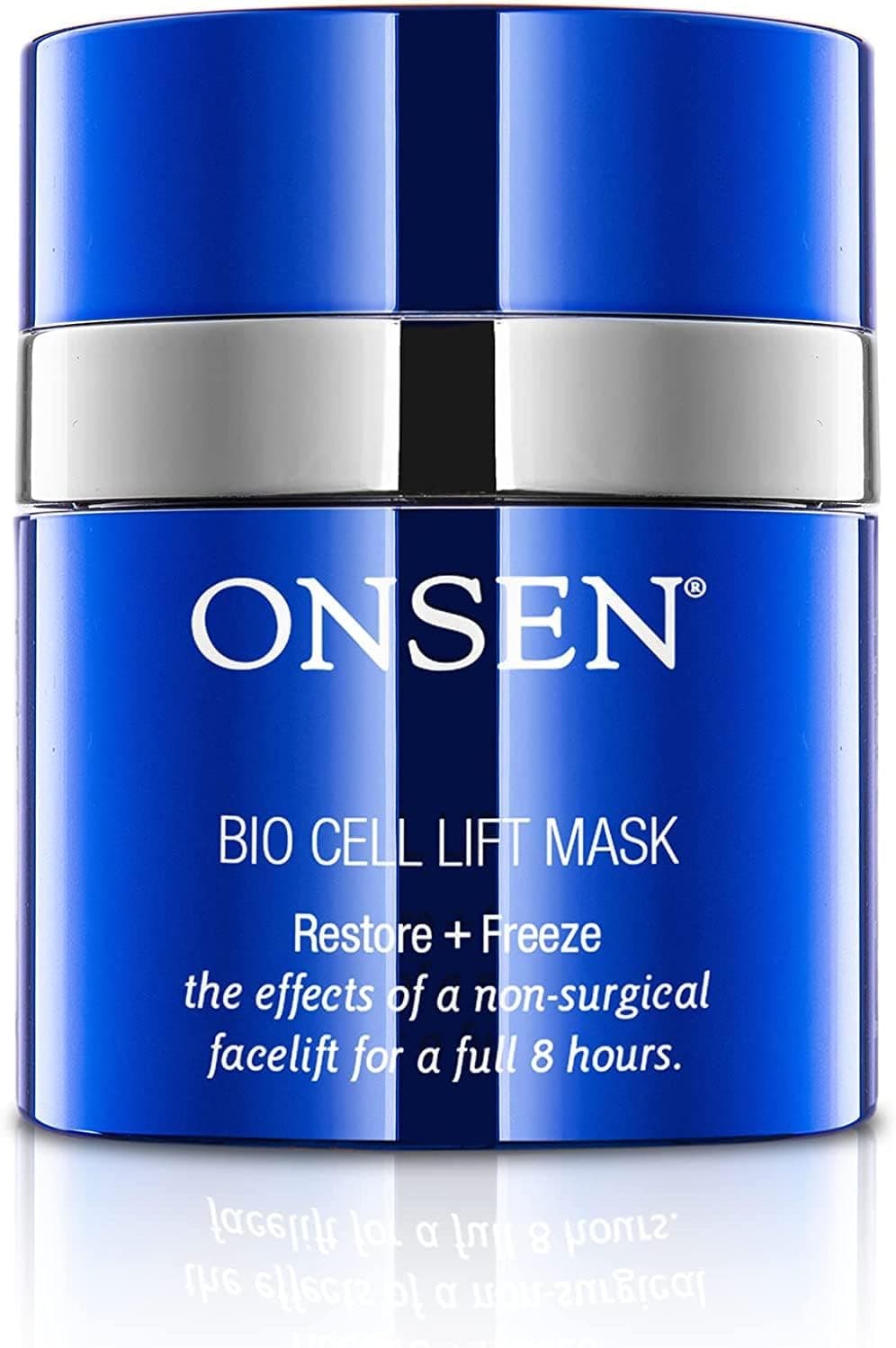 Onsen NonInvasive Anti Wrinkle Facelift Smoothes Wrinkles Repairs Skin Secret Skin Care Professional Grade Mask with Long Term Benefits Bio Cell Lift Mask 1 fl oz30 ml