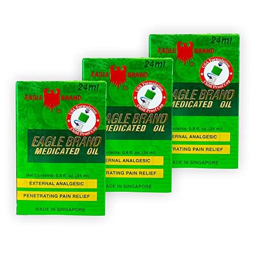 Eagle Brand Natural Medicated Oil Includes 3 Individual 08oz Bottles