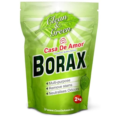 Casa De Amor Essential Borax Powder, 100% Pure for Whitening & Cleaning and Slime - 2kg Pack