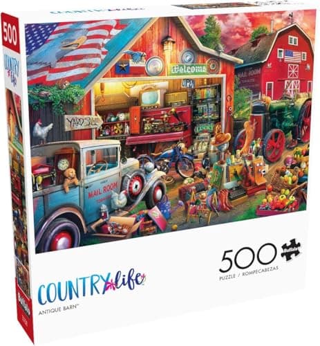 Buffalo Games Eduard Antique Barn 500 Piece Jigsaw Puzzle for Adults Challenging Puzzle Perfect for Game Nights Finished Size is 2125 x 1500