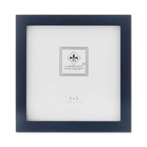 Lawrence Frames Blue Wood Picture Frame, Gallery Collection, 5 by 5-Inch, Blue