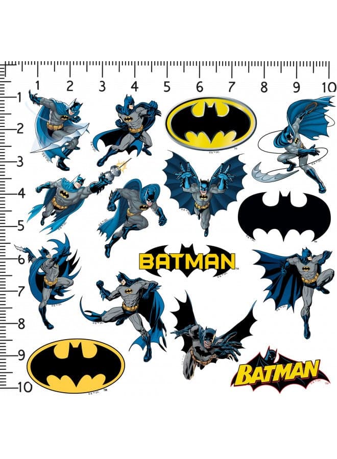 Batman - Character Poses 50CT Sticker Pack Large Deluxe Stickers Variety Pack - Laptop, Water Bottle, Scrapbooking, Tablet, Skateboard, Indoor/Outdoor - Set of 50