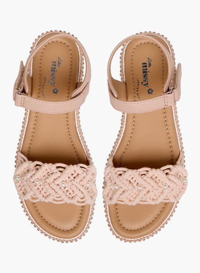 Girls Hook and Loop Sandals