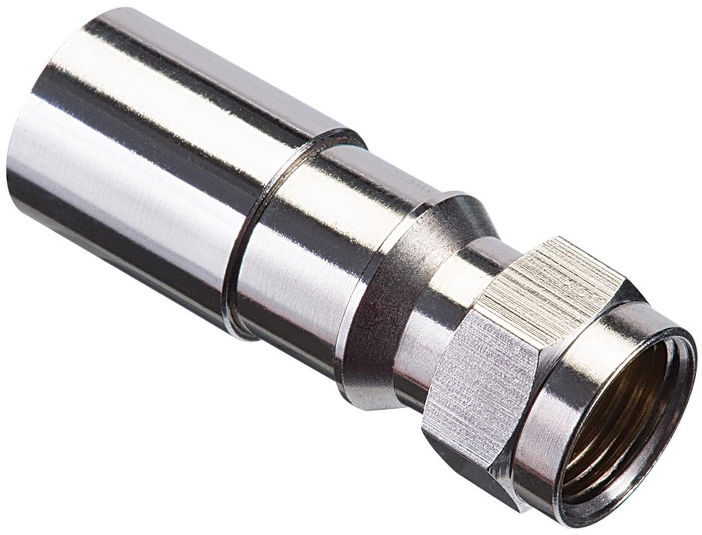 IDEAL Electrical 92-656 RTQ XR RG-6 F Compression Connectors, Male F Connectors for Cable and Satellite Applications, 100 Connectors, Jar