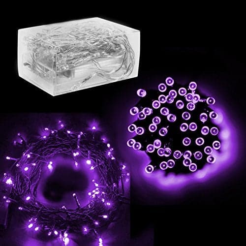 Super Z Outlet 30 Mini Bulb LED Battery Operated Fairy String Lights in Purple for Valentines Day Romantic Wedding Home Decoration Room Lighting Christmas Crafts 158 inch Long String