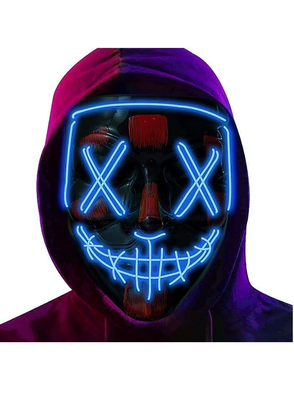 LED Light Mask, Face-Changing Mask, El Mask Halloween (LED Mask)