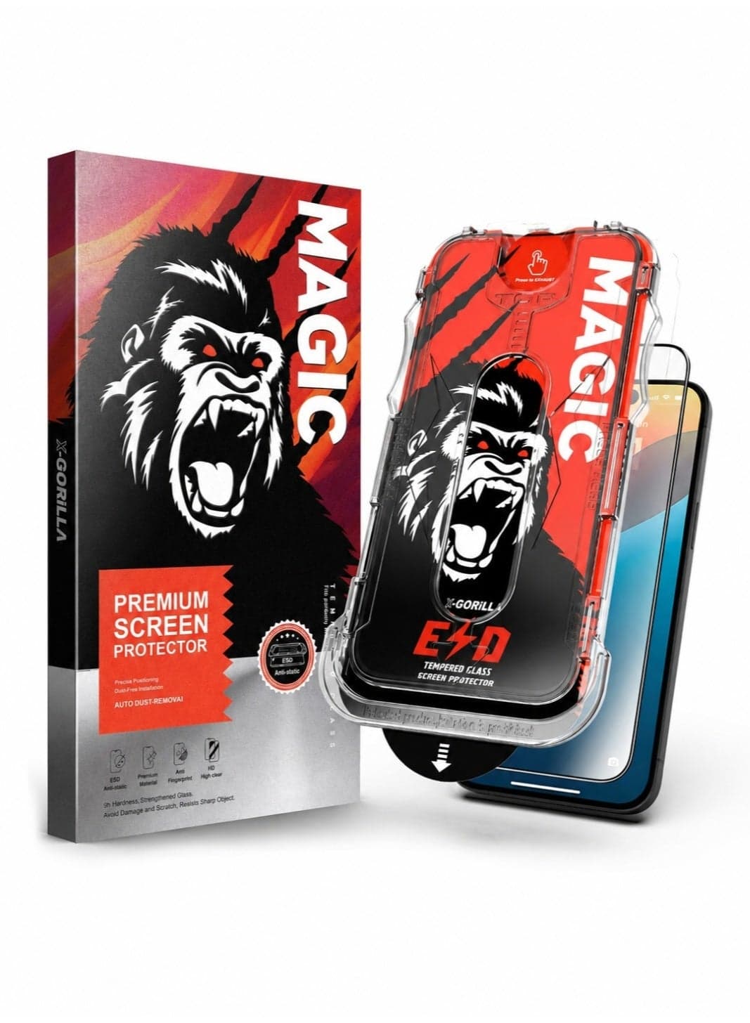 iPhone 17 Pro Max Screen Protector (1 Pack), 9H Tempered Glass, Ultra HD Clear, Anti-Scratch, Anti-Fingerprint, Bubble-Free Installation, Case Friendly