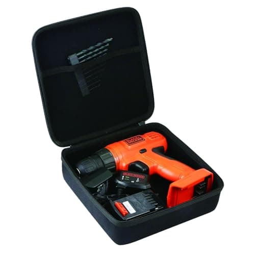 Khanka Hard Storage Case Replacement for BLACK+DECKER LDX120C/LD120VA Cordless Drill/Driver(Only Case)