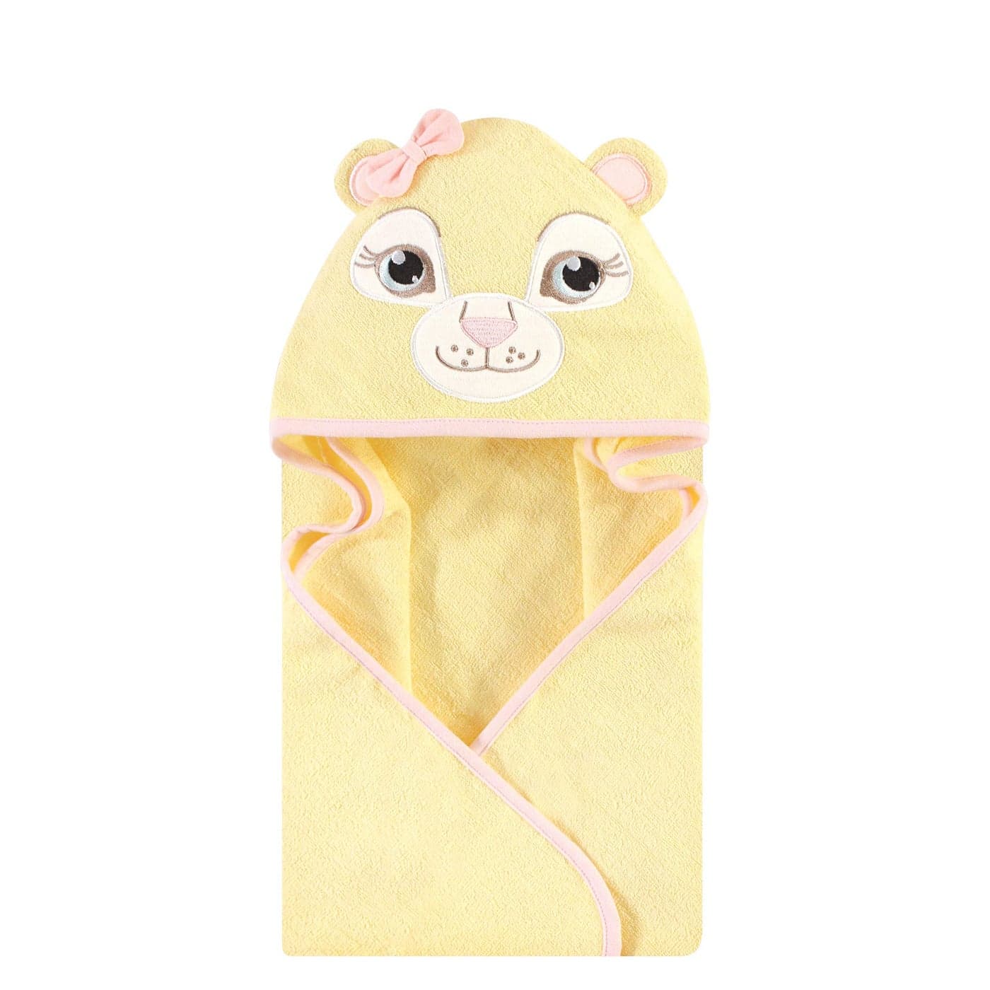 Hudson Baby Unisex Baby Cotton Animal Face Hooded Towel Lion Girl One Size